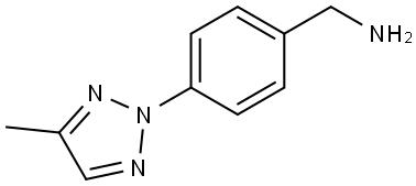 (4-(4-Methyl-2H-1,2,3-triazol-2-yl)phenyl)methanamine Structure