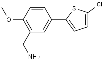 5-(5-Chloro-2-thienyl)-2-methoxybenzenemethanamine Structure