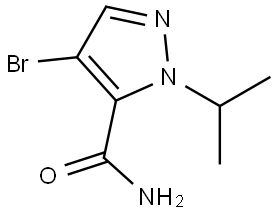 4-Bromo-1-(1-methylethyl)-1H-pyrazole-5-carboxamide Structure