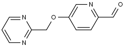 5-(2-Pyrimidinylmethoxy)-2-pyridinecarboxaldehyde Structure