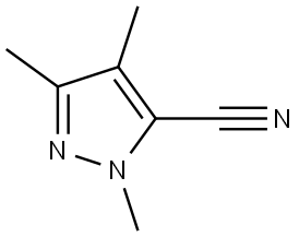 1H-Pyrazole-5-carbonitrile, 1,3,4-trimethyl- Structure