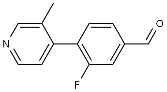 3-Fluoro-4-(3-methyl-4-pyridinyl)benzaldehyde Structure