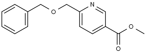 Methyl 6-[(phenylmethoxy)methyl]-3-pyridinecarboxylate Structure