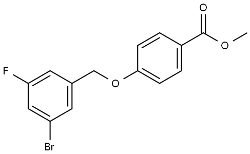 Methyl 4-[(3-bromo-5-fluorophenyl)methoxy]benzoate Structure