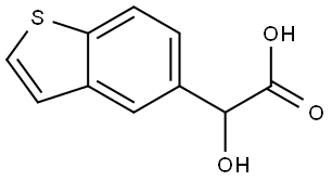 α-Hydroxybenzo[b]thiophene-5-acetic acid Structure