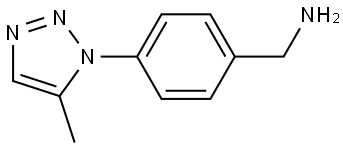 (4-(5-Methyl-1H-1,2,3-triazol-1-yl)phenyl)methanamine Structure