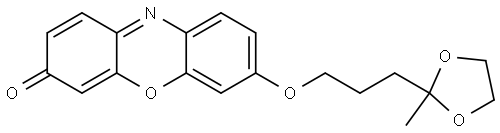 7-[3-(2-Methyl-1,3-dioxolan-2-yl)propoxy]-3H-phenoxazin-3-one Structure