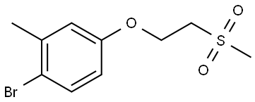 1-Bromo-2-methyl-4-[2-(methylsulfonyl)ethoxy]benzene Structure