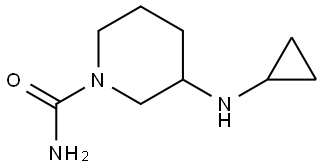 3-(Cyclopropylamino)-1-piperidinecarbox amide Structure