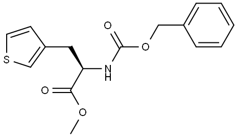 methyl (R)-2-(((benzyloxy)carbonyl)amino)-3-(thiophen-3-yl)propanoate Structure