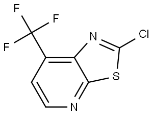 2-chloro-7-(trifluoromethyl)[1,3]thiazolo[5,4-b]pyridine Structure
