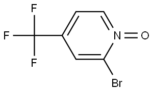 2-bromo-4-(trifluoromethyl)pyridine 1-oxide Structure