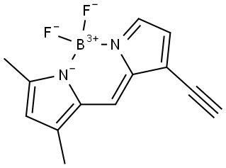 Boron, [2-[(3-ethynyl-2H-pyrrol-2-ylidene-κN)methyl]-3,5-dimethyl-1H-pyrrolato-κN]difluoro-, (T-4)- Structure