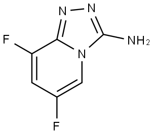 1,2,4-Triazolo[4,3-a]pyridin-3-amine, 6,8-difluoro- Structure