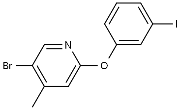 5-bromo-2-(3-iodophenoxy)-4-methylpyridine Structure