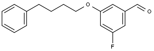 3-Fluoro-5-(4-phenylbutoxy)benzaldehyde Structure
