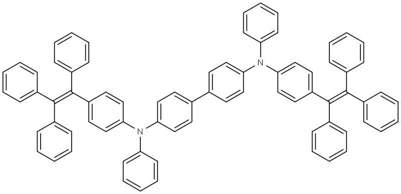 N4,N4'-diphenyl-N4,N4'-bis(4-(1,2,2-triphenylvinyl)phenyl)-[1,1'-biphenyl]-4,4'-diamine Structure