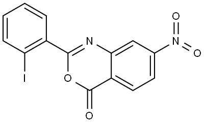 2-(2-iodophenyl)-7-nitro-4H-benzo[d][1,3]oxazin-4-one Structure