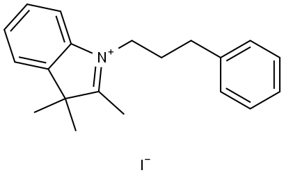 2,3,3-trimethyl-1-(3-phenylpropyl)-3H-indol-1-ium iodide Structure