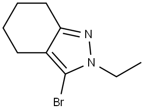 3-Bromo-2-ethyl-4,5,6,7-tetrahydro-2H-indazole Structure