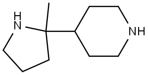 4-(2-methylpyrrolidin-2-yl)piperidine Structure