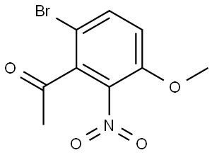 1-(6-Bromo-3-methoxy-2-nitro-phenyl)-ethanone Structure
