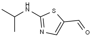 5-Thiazolecarboxaldehyde, 2-[(1-methylethyl)amino]- Structure