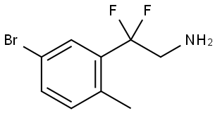 5-Bromo-β,β-difluoro-2-methylbenzeneethanamine Structure