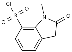 1-Methyl-2-oxoindoline-7-sulfonyl chloride Structure