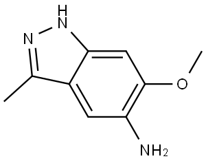 6?methoxy?3?methyl?1H?indazol?5?amine Structure