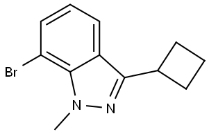 7-Bromo-3-cyclobutyl-1-methyl-1H-indazole Structure