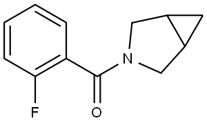 3-Azabicyclo[3.1.0]hex-3-yl(2-fluorophenyl)methanone Structure