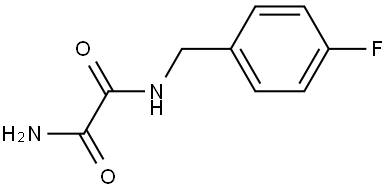 N1-[(4-Fluorophenyl)methyl]ethanediamide Structure