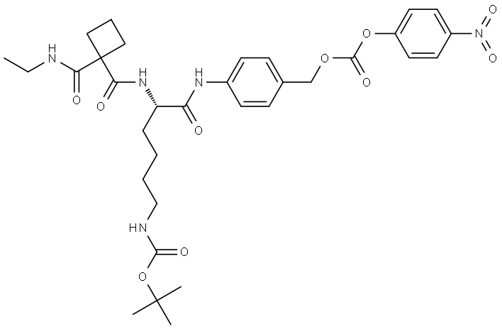 Et-cBu-Lys(Boc)-PAB-PNP Structure