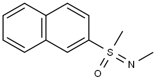N-(Methyl-2-naphthalenyloxido-λ4-sulfanylidene)methanamine Structure