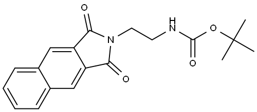 tert-butyl (2-(1,3-dioxo-1,3-dihydro-2H-benzo[f]isoindol-2-yl)ethyl)carbamate Structure