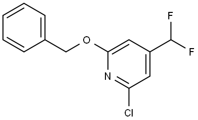 2-(Benzyloxy)-6-chloro-4-(difluoromethyl)pyridine Structure