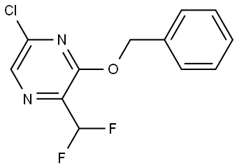 3-(Benzyloxy)-5-chloro-2-(difluoromethyl)pyrazine Structure