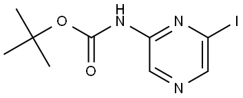 tert-Butyl (6-iodopyrazin-2-yl)carbamate Structure