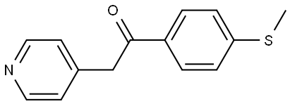 1-[4-(Methylthio)phenyl]-2-(4-pyridinyl)ethanone Structure