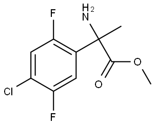 methyl 2-amino-2-(4-chloro-2,5-difluorophenyl)propanoate Structure