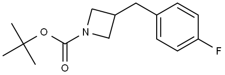 tert-butyl 3-(4-fluorobenzyl)azetidine-1-carboxylate Structure