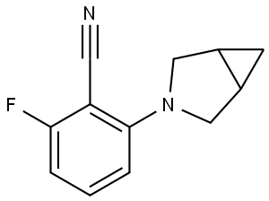 2-(3-Azabicyclo[3.1.0]hex-3-yl)-6-fluorobenzonitrile Structure