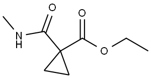 ethyl 1-[(methylamino)carbonyl]cyclopropane-1-carboxylate Structure