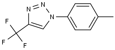 1-(p-tolyl)-4-(trifluoromethyl)-1H-1,2,3-triazole Structure