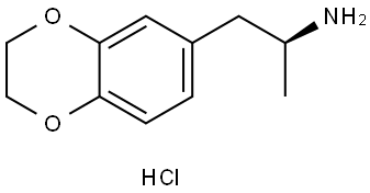 (S)-1-(2,3-dihydrobenzo[b][1,4]dioxin-6-yl)propan-2-amine hydrochloride Structure