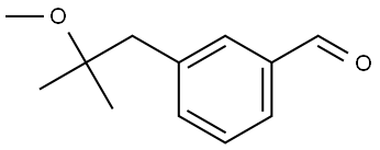 3-(2-Methoxy-2-methylpropyl)benzaldehyde Structure