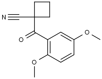 1-(2,5-Dimethoxybenzoyl)cyclobutanecarbonitrile Structure