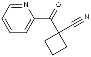1-(2-Pyridinylcarbonyl)cyclobutanecarbonitrile Structure