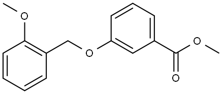 methyl 3-((2-methoxybenzyl)oxy)benzoate Structure